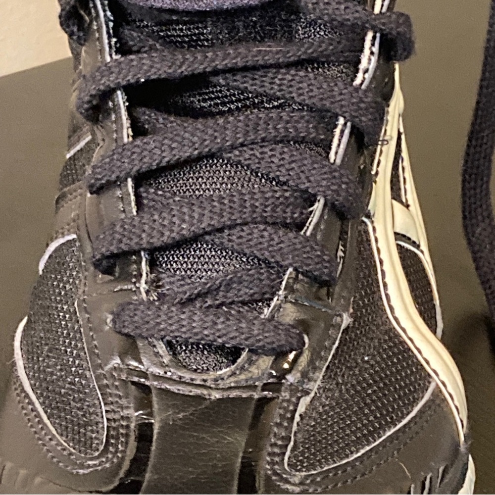Asics Fuerte Wrestling MMA Boxing Shoes Men’s Size 9.5 Black White JY503 - Picture 13 of 13